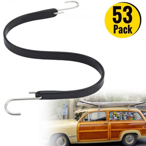 Picture of Vevor PBTCFSDYC2150HMN0V0 21 in. Long Rubber Bungee Cord with Weatherproof Natural Rubber Tie Down Straps - Pack of 53