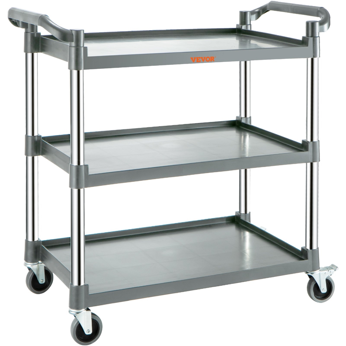 Picture of Vevor FW101X49X98CMRM6WV0 Utility Service Cart with Wheels 3-Tier Food Service Cart - 220 lbs