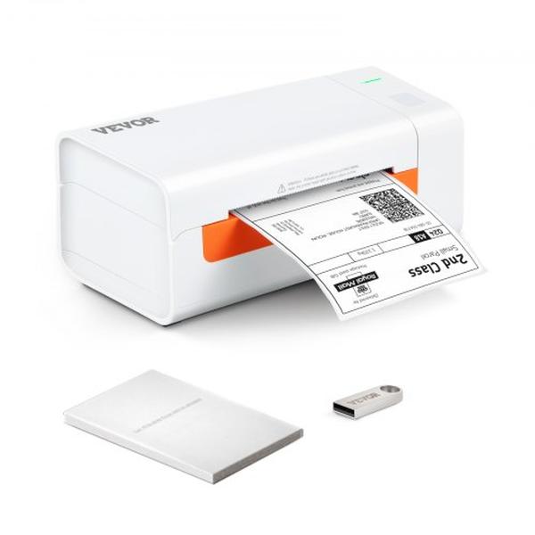 Picture of Vevor YSBQDYJFTSYCBU0MNV5 Shipping Thermal Label Printer for 1.57 in. to 4.25 in. Labels Japanese Rohm Printer Head&#44; White