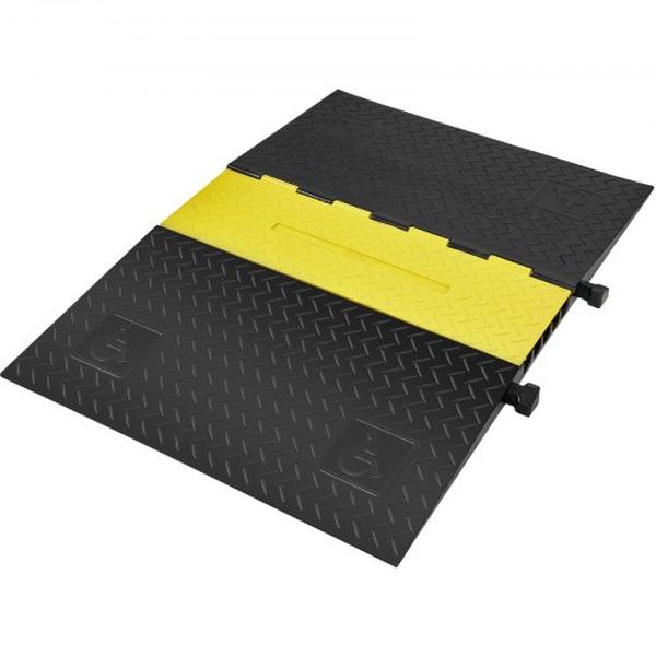 DLADA15WH1212LBRZV0 5-Channel Cable Protector Ramp with 22000 lbs Load ADA Compliant Wire Cable