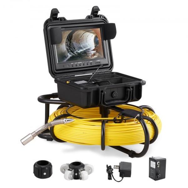 393 ft. Pipe Inspection Sewer Camera with 9 in. 720p Screen