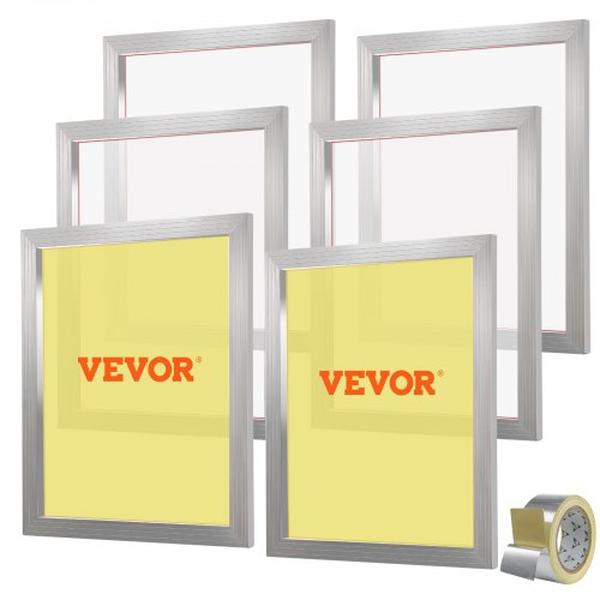 Picture of Vevor SYKJD616020246S9BV0 20 x 24 in. Screen Printing Kit with Aluminum Silk Screen Printing Frame - 6 Piece