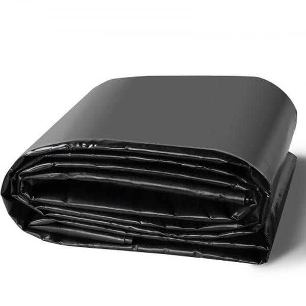10 x 13 ft. 20 Mil Thickness Pond Liner for Pliable LLDPE Material Pond Skins, Black