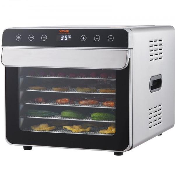 Picture of Vevor SPFG60548700WJZC7V1 700W Electric Food Dryer Dehydrator Machine with 6 Stainless Steel Trays