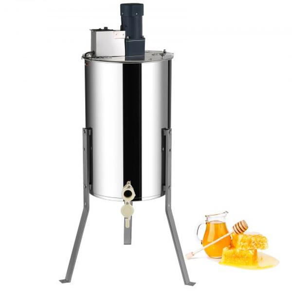 Picture of Vevor DDYMJ15140W24UGF1V1 2-4 Frames Spinner Electric Honey Extractor for Stainless Steel Beekeeping Extraction