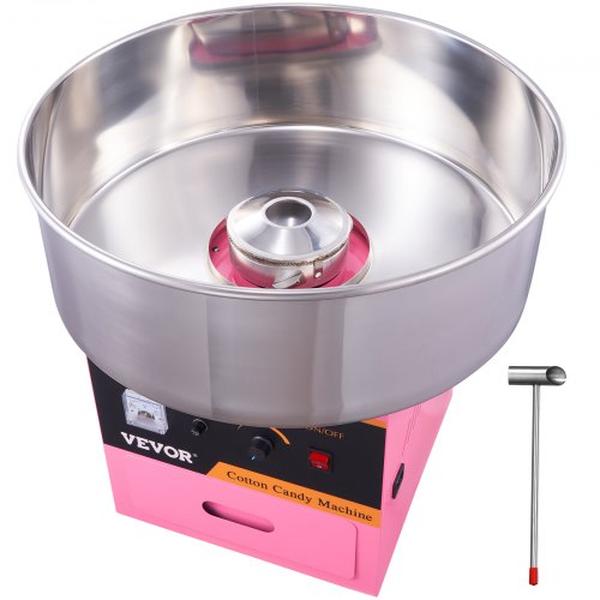 Picture of Vevor TSMHTJFSWGZMWHXM3V1 1000W Commercial Electric Cotton Candy Machine with Stainless Steel Bowl&#44; Pink