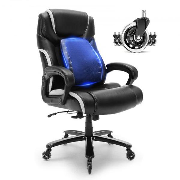Picture of Vevor LBYZXKPGKDJZBI124V0 Heavy Duty Executive Office Chair with Cutting-Edge Adjustable Lumbar Support for Long Hour