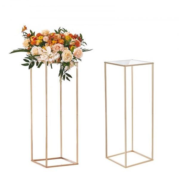 Picture of Vevor HLHJLFTJXKYLBM79EV0 31.5 in. High Wedding Flower Stand with Acrylic Laminate Metal Vase Column Geometric Centerpiece - 2 Piece