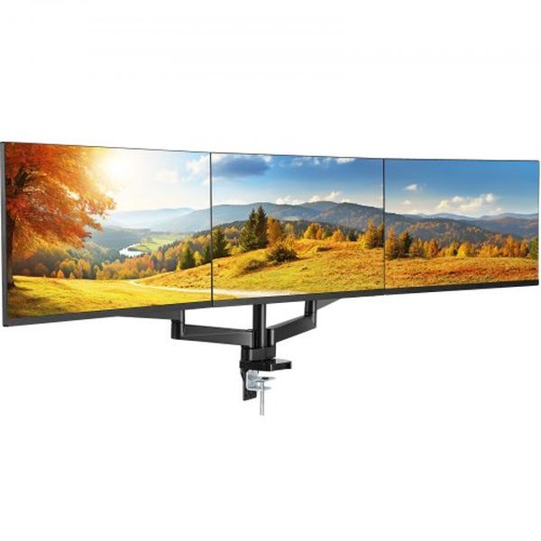 Picture of Vevor XSQBJSMBQDHBKUDH4V0 13 in. to 27 in. Supports Screen Fully Adjustable Gas Spring Triple Monitor Mount Arm
