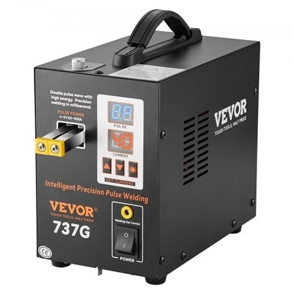 BYQDCDHJX012D60INV1 737 g Pulse Battery Spot Welder with Portable High-Power Battery Welding Machine Soldering Station -  Vevor