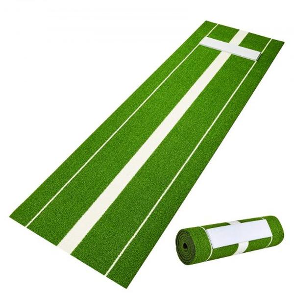 Picture of Vevor TQDBDKD3YC1033OAJV0 10 x 3 ft. Softball Antislip Antifade Rubber Training Aid Pitch Practice Softball Pitching Mat for Indoor & Outdoor&#44; Green