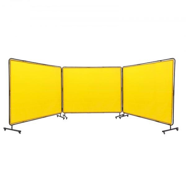 SMSHJPF6X8YC6LZRZV0 6 x 8 ft. 3-Panel Welding Curtain Screen with Frame, Yellow