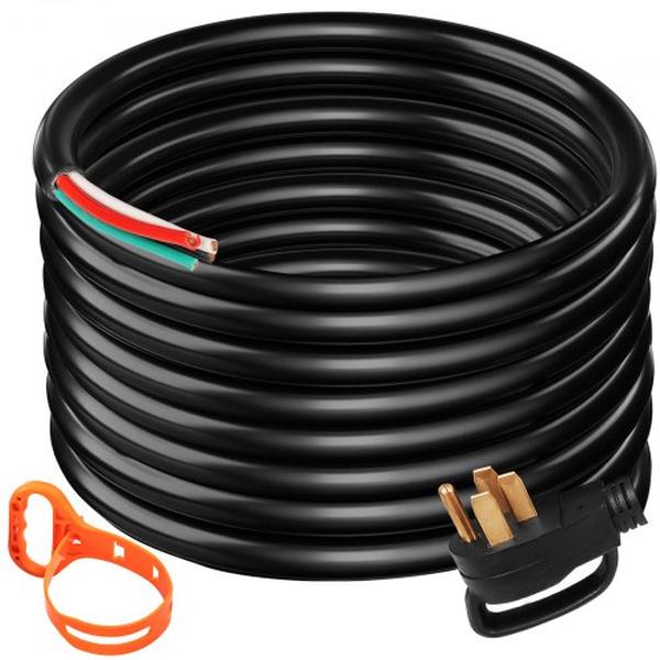 Picture of Vevor FDJYCX15FTX50AWCZV1 15 ft. 50A Generator Extension Cord for 125V - 250V 4 Wire 6 Gauge STW 6-3 Plus 8-1 Generator Cord