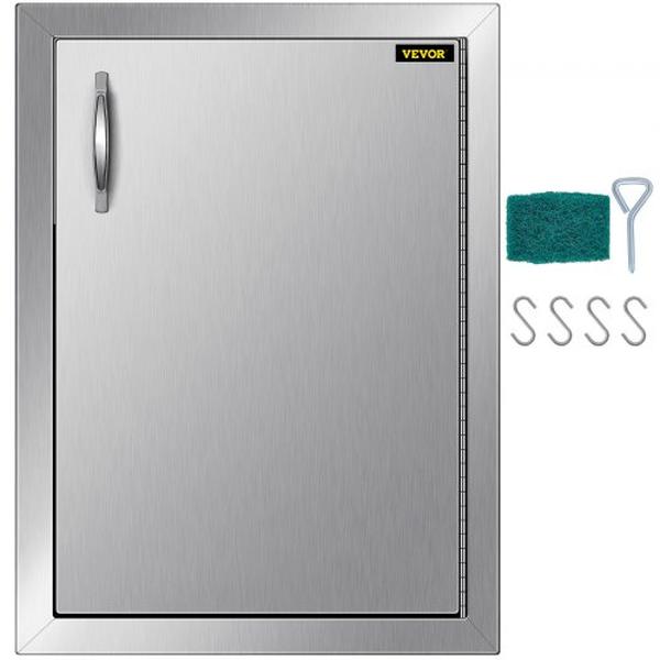 Picture of Vevor 18YCYJJCZDKCGM001V0 16 x 22 in. Vertical Island Stainless Steel Access Right Hinged Single Access Door Flush Mount