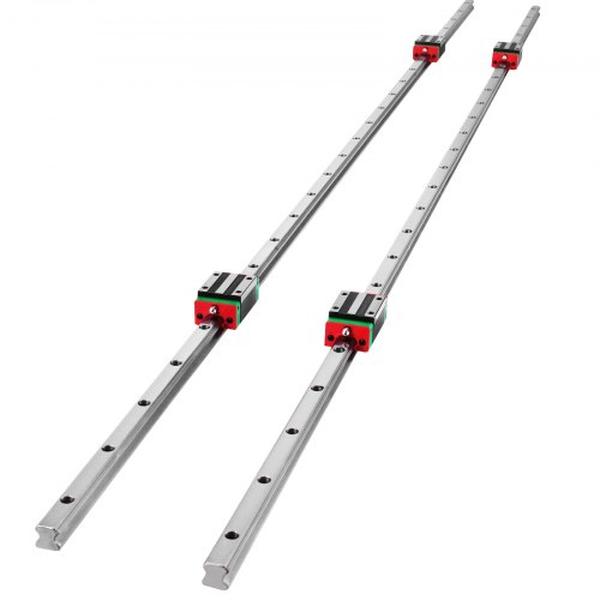 HSR15-1500 mm Linear Guideway Linear Rail with 4X Square Type Carriage Bearing Blocks Linear Rail Support - 2 Piece