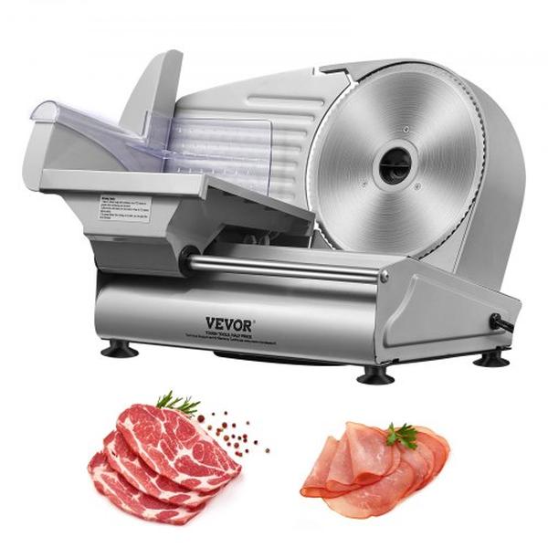 Picture of Vevor JYDRQPJ180WJFCEOPV1 180W Electric Deli Food Meat Slicer with 7.5 in. SUS420 Stainless Steel Blade & Blade Guard