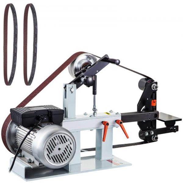 2 x 82 in. 2HP Constant Speed Belt Grinder Disc Sander with 110V 3-Grinding Wheel Bench Sander -  OPEN HOUSE, OP4325593