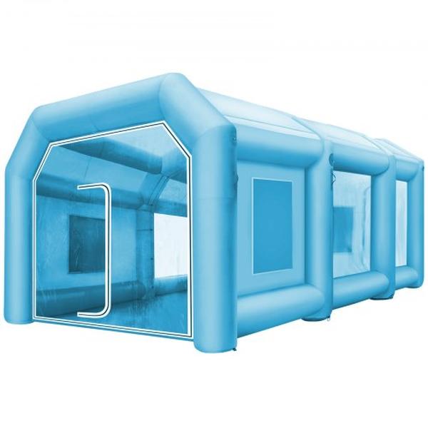 Picture of Vevor ZP10X5X3.5MZPZH01V1 39 x 16.4 x 13 ft. Inflatable Paint Booth with 2 Blower Spray
