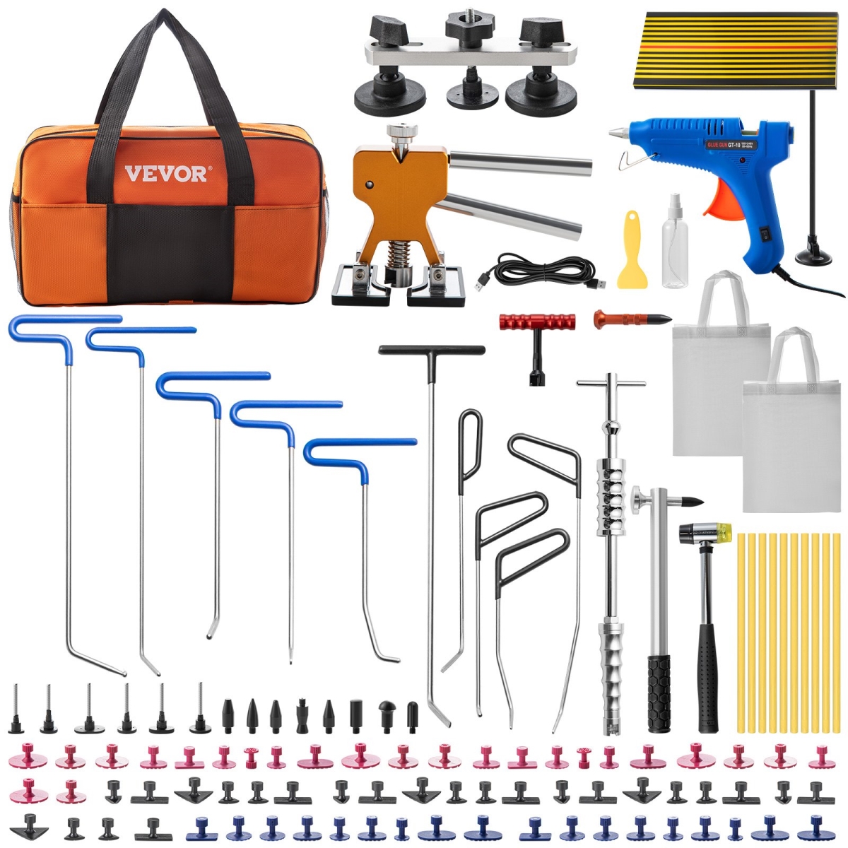 QCAHXFQ89110V8QS0V1 Paintless Dent Removal Rods - 89 Piece -  Vevor