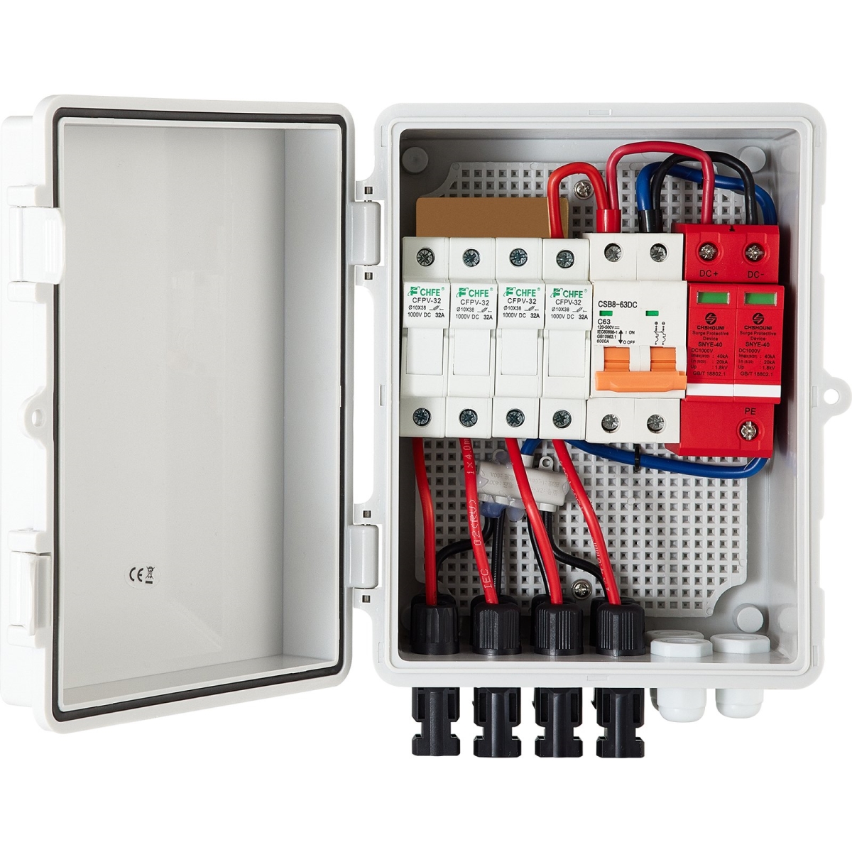 G2415A63AIP654HIKV0 PV Combiner Box 4 String with 15A Rated Current Fuse
