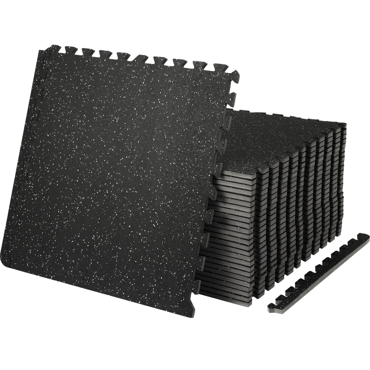 VEVOR EVA Interlocking Foam Floor Mats, 0.56 in Thickened 25 Pcs Puzzle Rubber Tiles, 24 x 24 in Exercise Floor Mat for Workout & Fitness, Heavy...