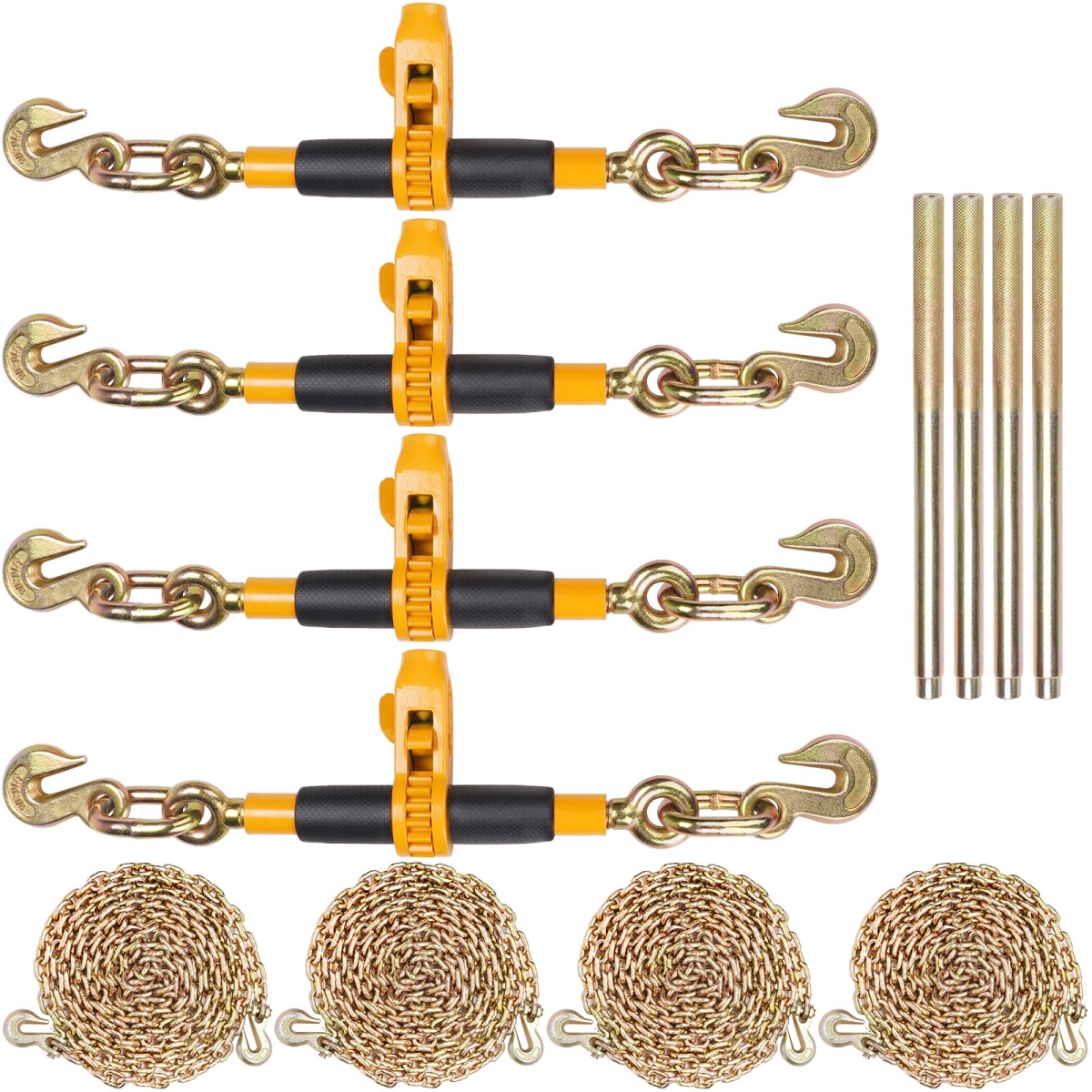0.312-0.375 in. Heavy Duty Load Binders with G80 Chains 7100 lbs Secure Load Limit