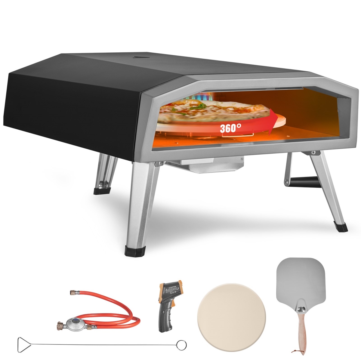 Picture of Vevor BXSPSLYCMBRQHT66JV0 16 in. Outdoor Pizza Oven