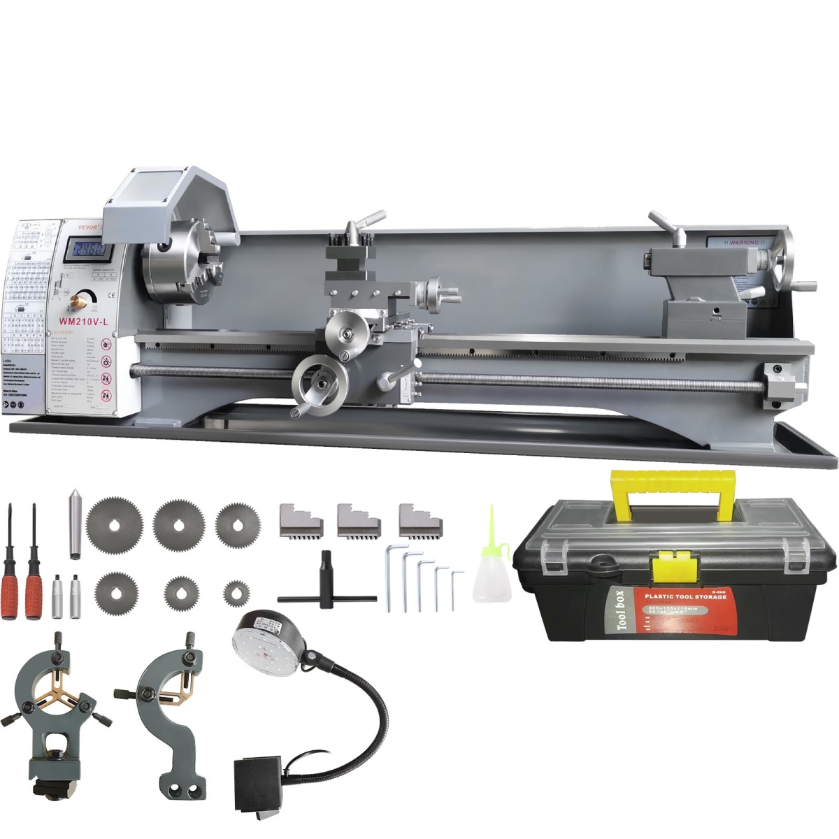 TSJSCCWSDJ210EZH9V1 8.3 x 29.5 in. Metal Lathe Machine
