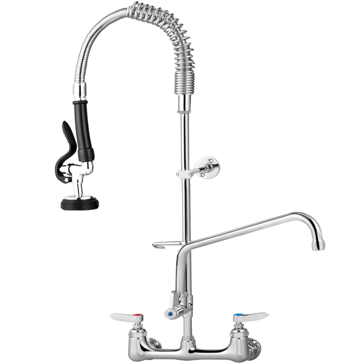 Picture of Vevor QSYCKJJH82512P1VDV0 Commercial Faucet with Pre-Rinse Sprayer