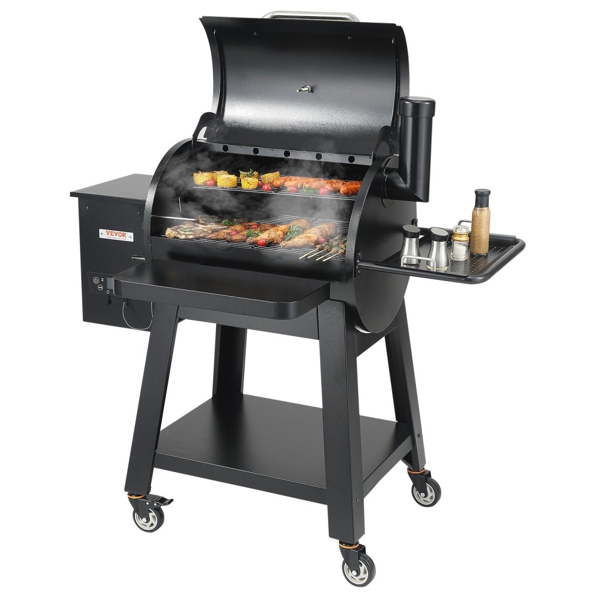 W73020160500FTZ9YV1 53 in. Heavy Duty Charcoal Grill BBQ Portable Grill with Cart Outdoor Cooking -  Vevor