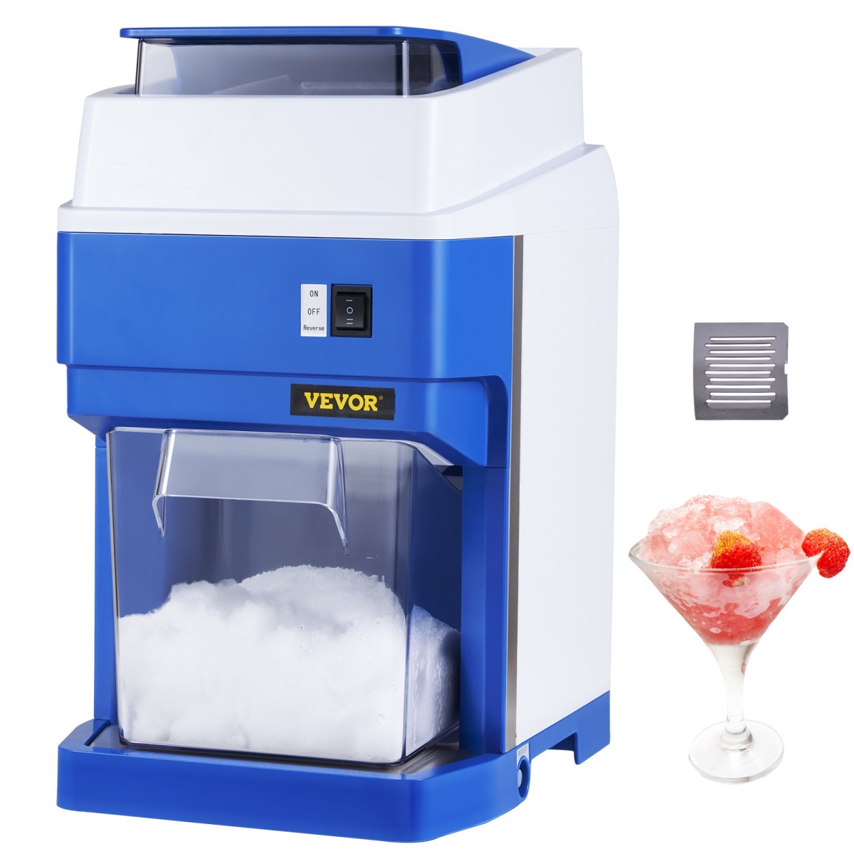 Picture of Vevor BBJBXS154400WZY00V1 265 lbs Per Hour Electric Snow Cone Maker with 4.4lbs Ice Box