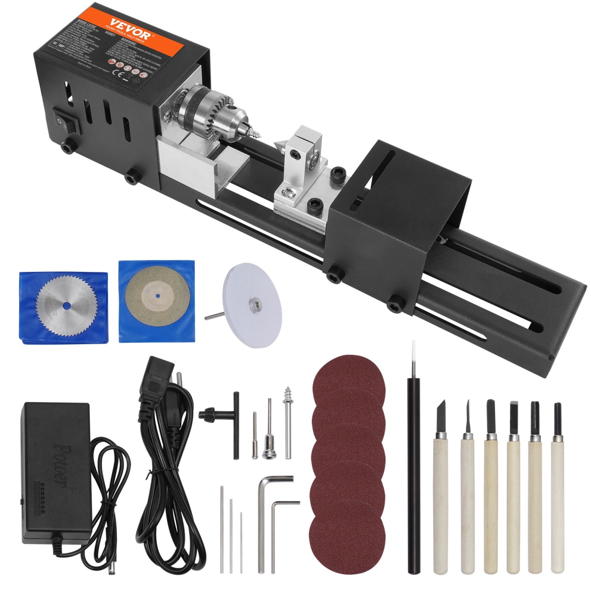 MNMGCCMNY796W1WHYV1 2.76 x 6.3 in. Mini Lathe Machine