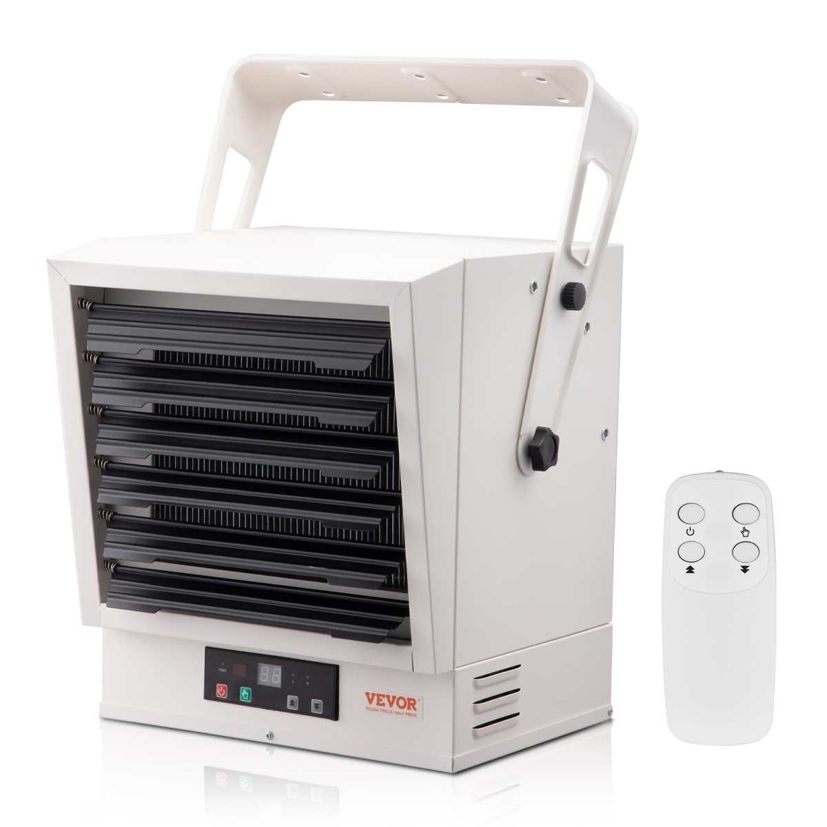Electric Garage Heater, 10000-Watt Digital with Remote Ceiling/Wall Mount