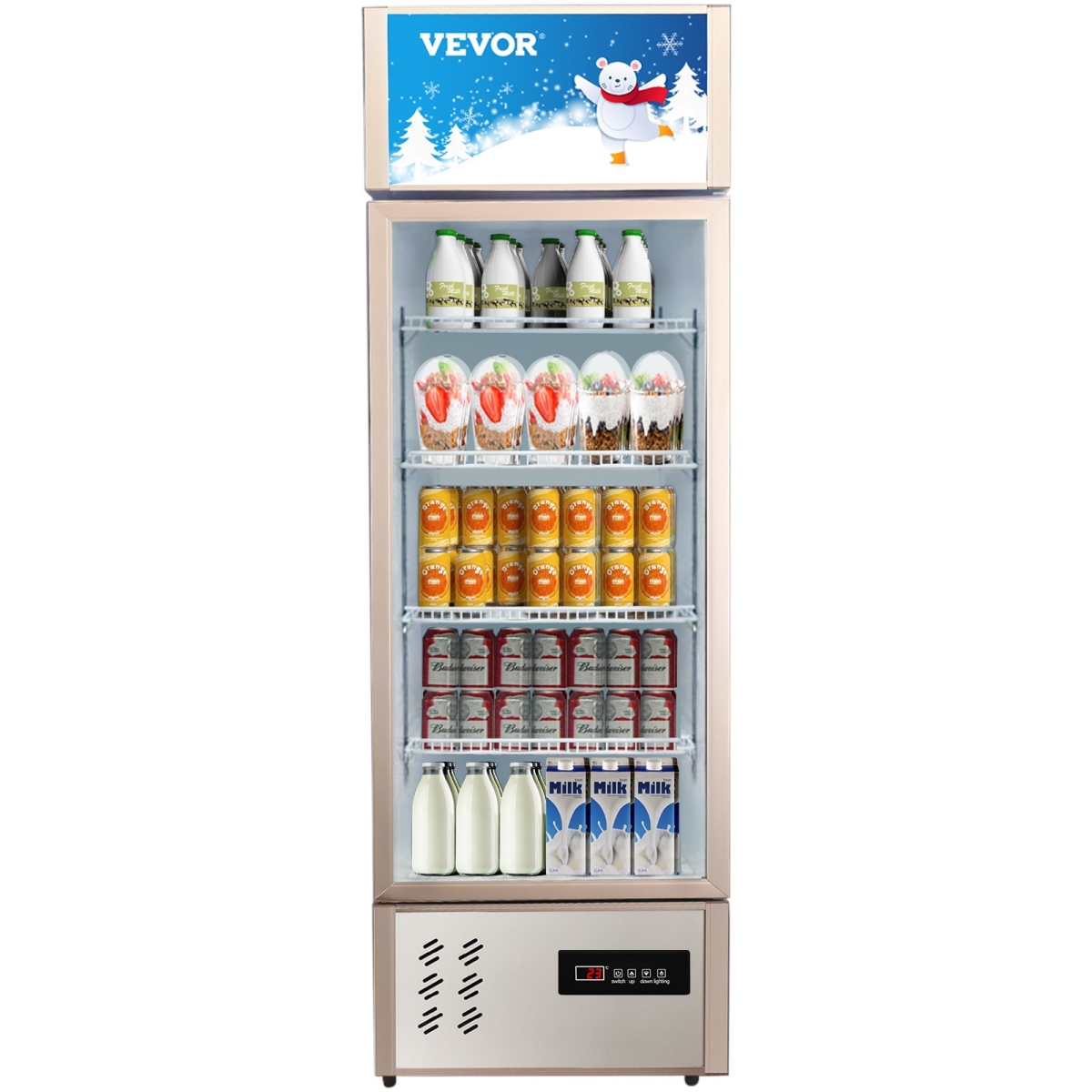 Picture of Vevor DMBL9CUFT110V9AUCV1 8 cu. ft. Commercial Refrigerator