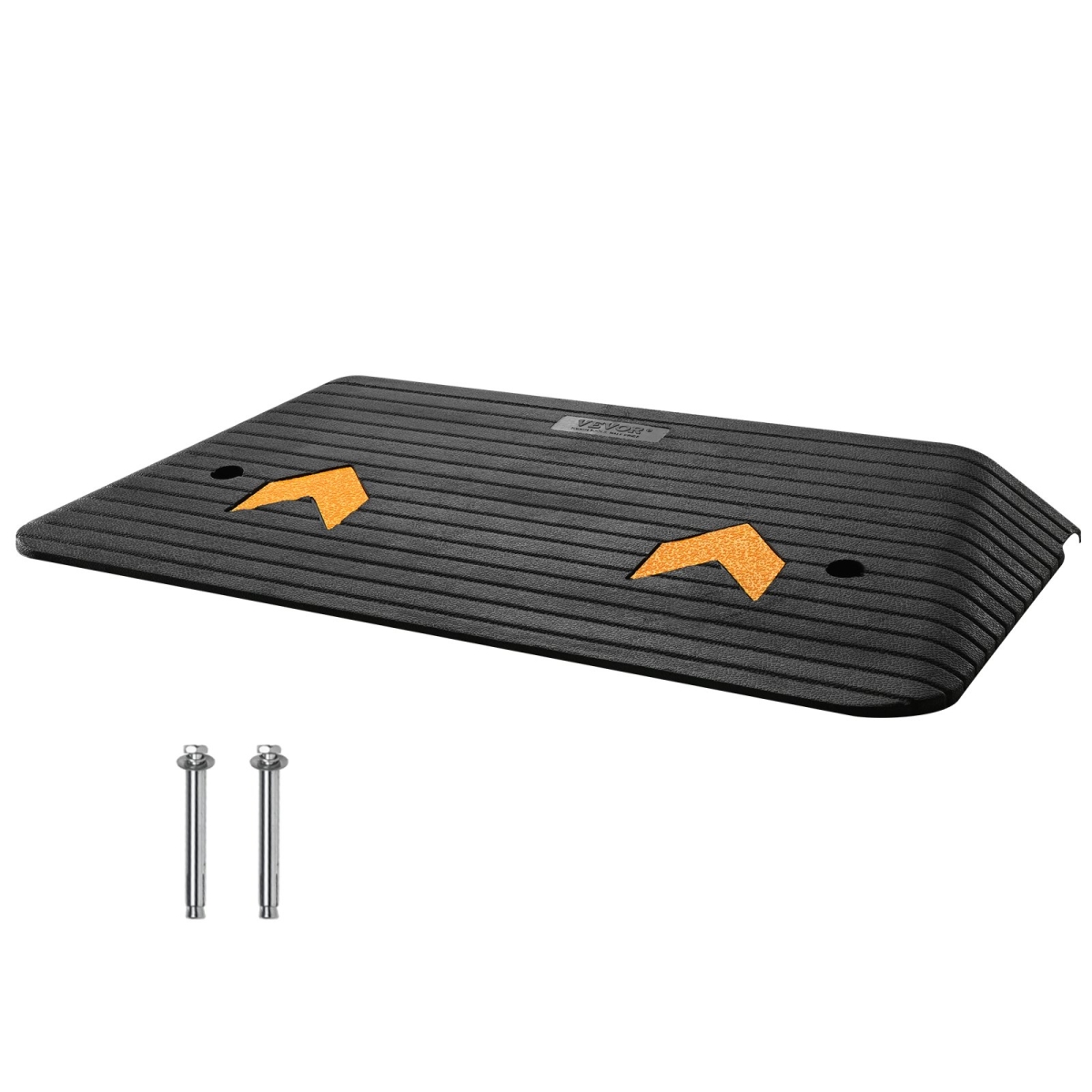 Rubber Threshold Ramp Door Ramp 3" Rise 33069 lbs Load Rubber Curb Ramp