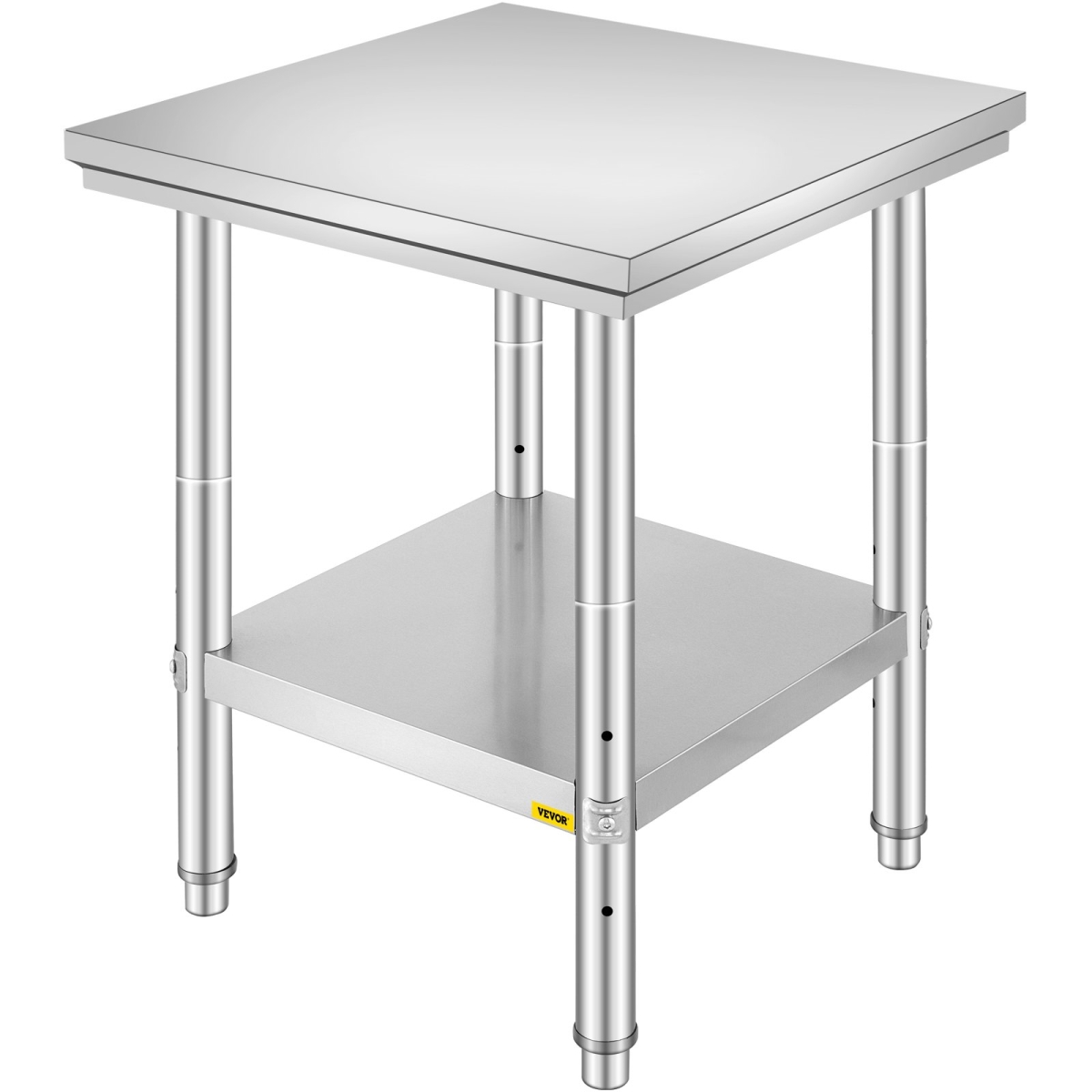 60X60X80CFGZTTZT1V0 24 x 24 in. Stainless Steel Commercial Kitchen Work Food Prep Table -  Vevor