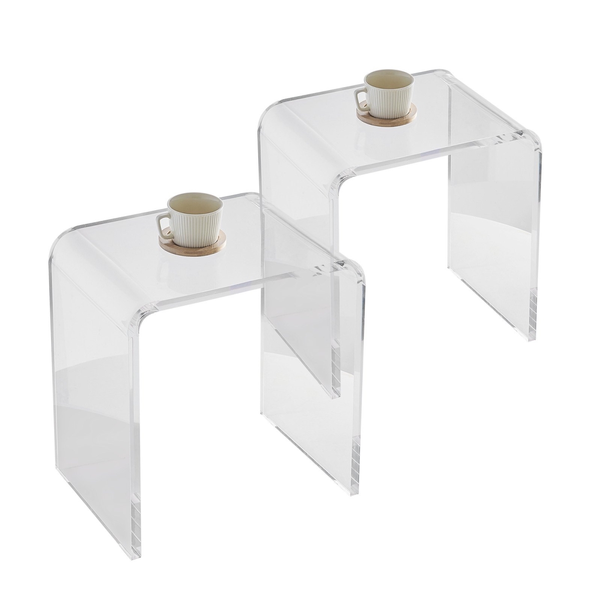 Acrylic End Table - 2 Piece