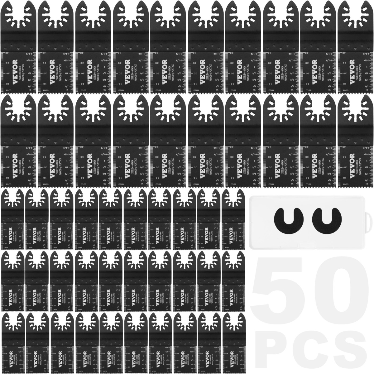 50PCS Oscillating Tool Saw Blades Quick Release for Wood Plastic Aluminum