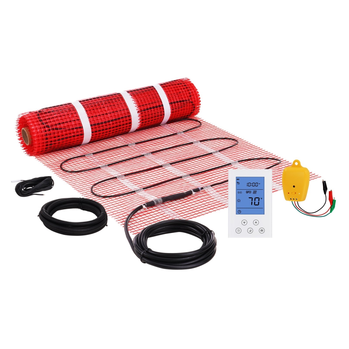 ZZWZDBCNXTHCMDO38V6 30 Sq. ft. Floor Heating Mat
