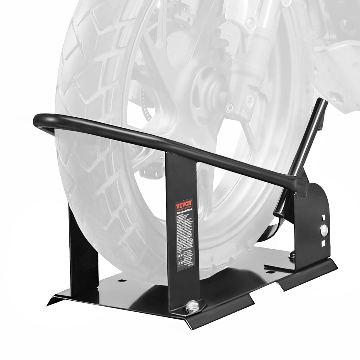 Motorcycle Removable Wheel Tire Chock Nest Cradle Adjustable Universal