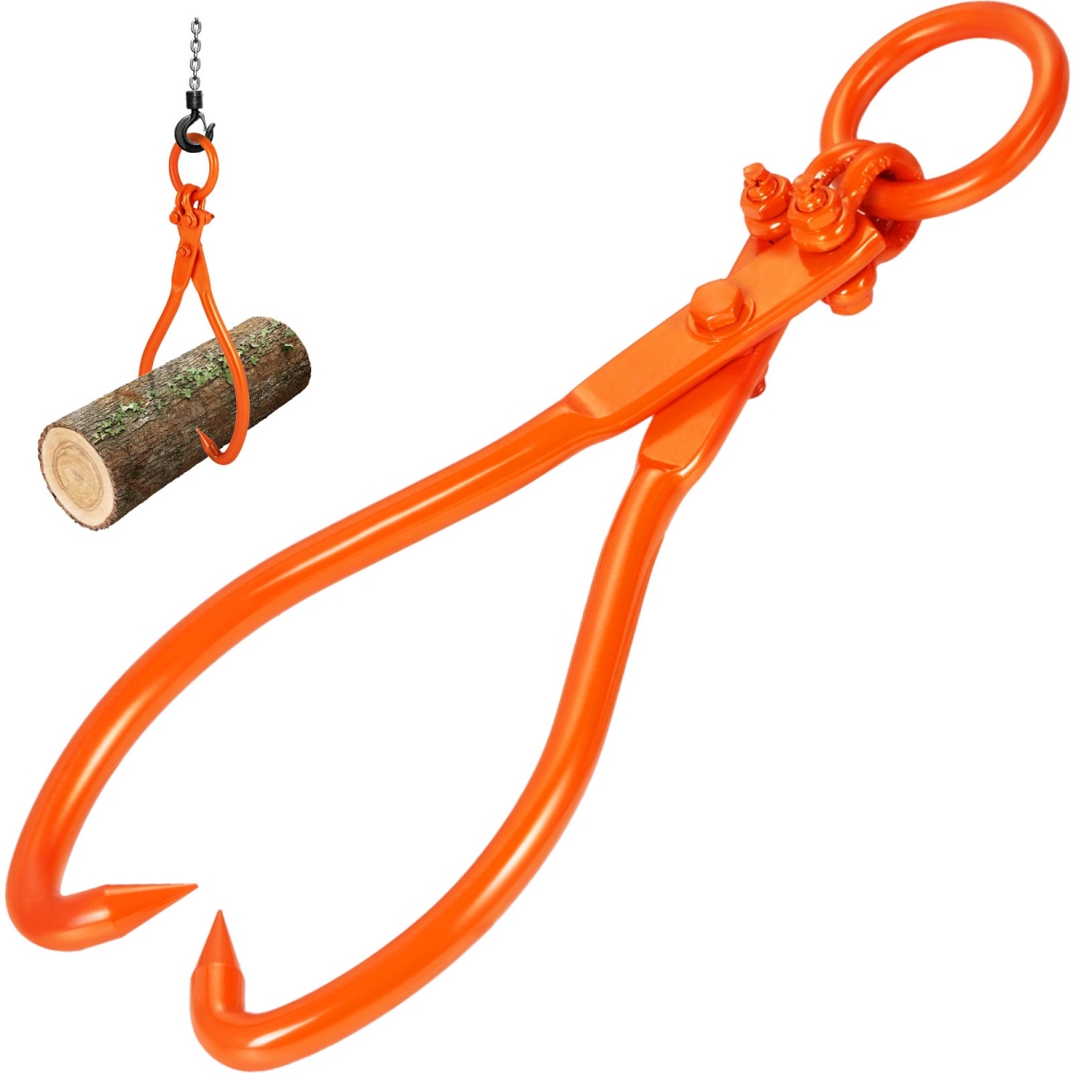 18 in. 2 Claw Log Log Skidding Tongs