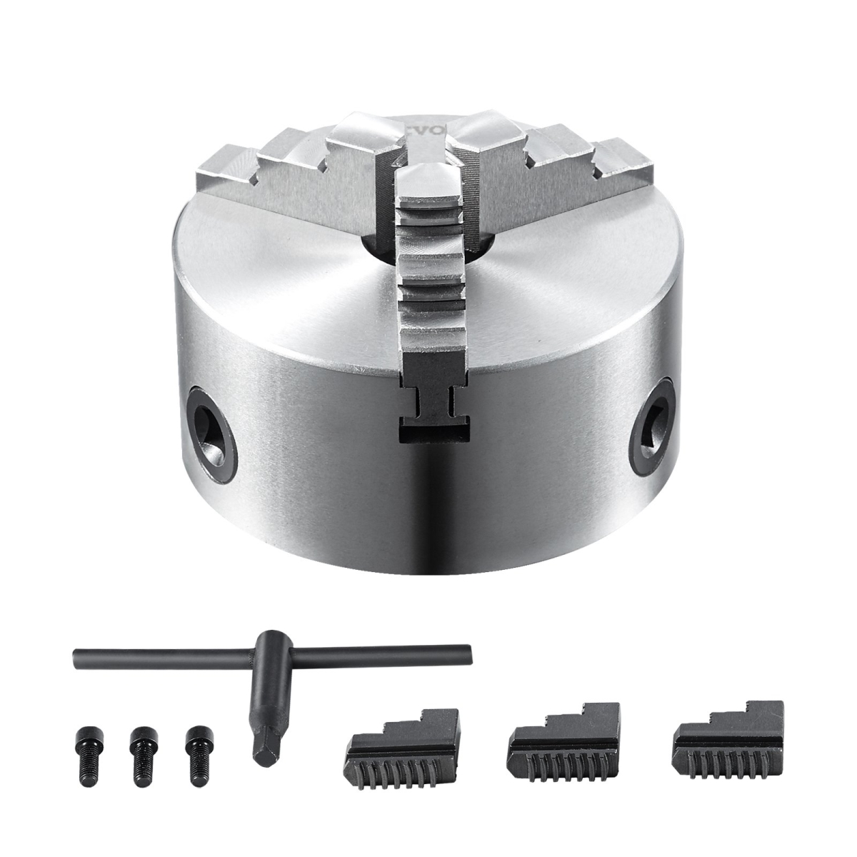 6'' 3-Jaw Lathe Chuck Self-Centering Lathe Chuck for Grinding Drilling