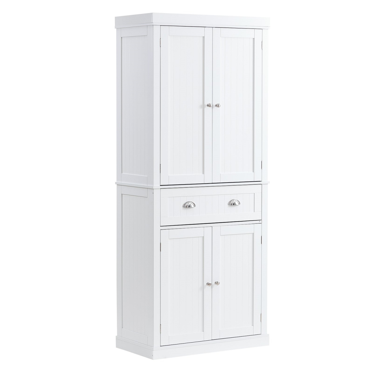 72 in. Kitchen Pantry Storage Cabinet, White
