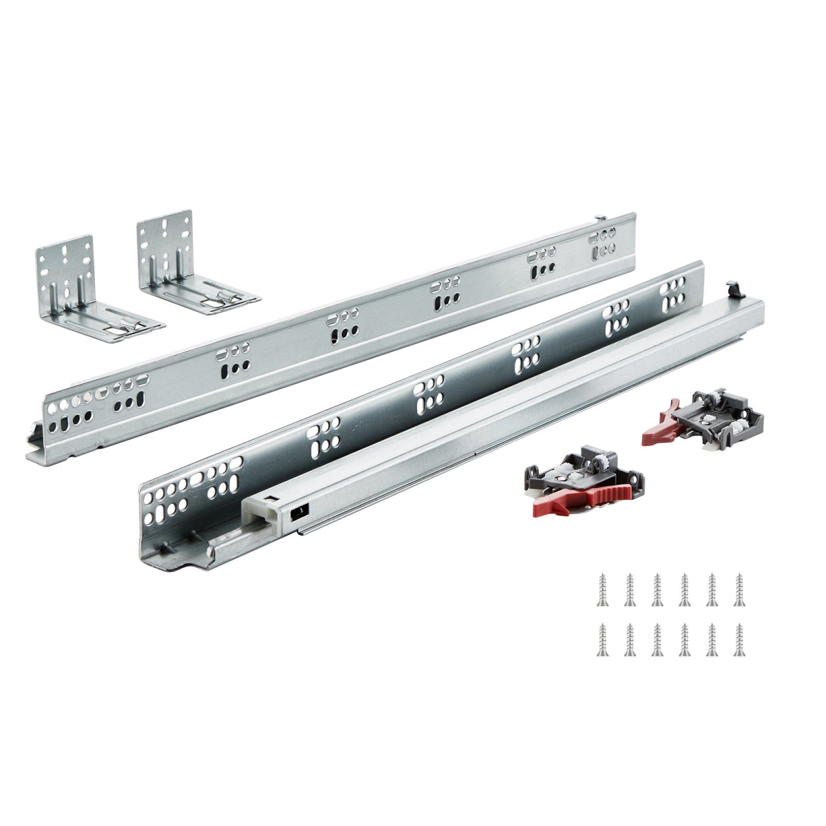 6 Pairs 21" Soft-Close Drawer Slides Bottom Mount Full Extension 100 Lbs, 6PK