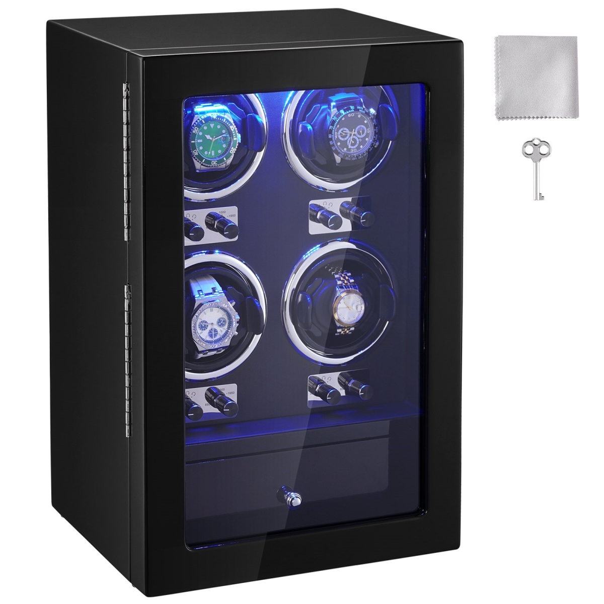 Picture of Vevor SBZDSLH4Z000JJWPBV1 Black PU Watch Winder