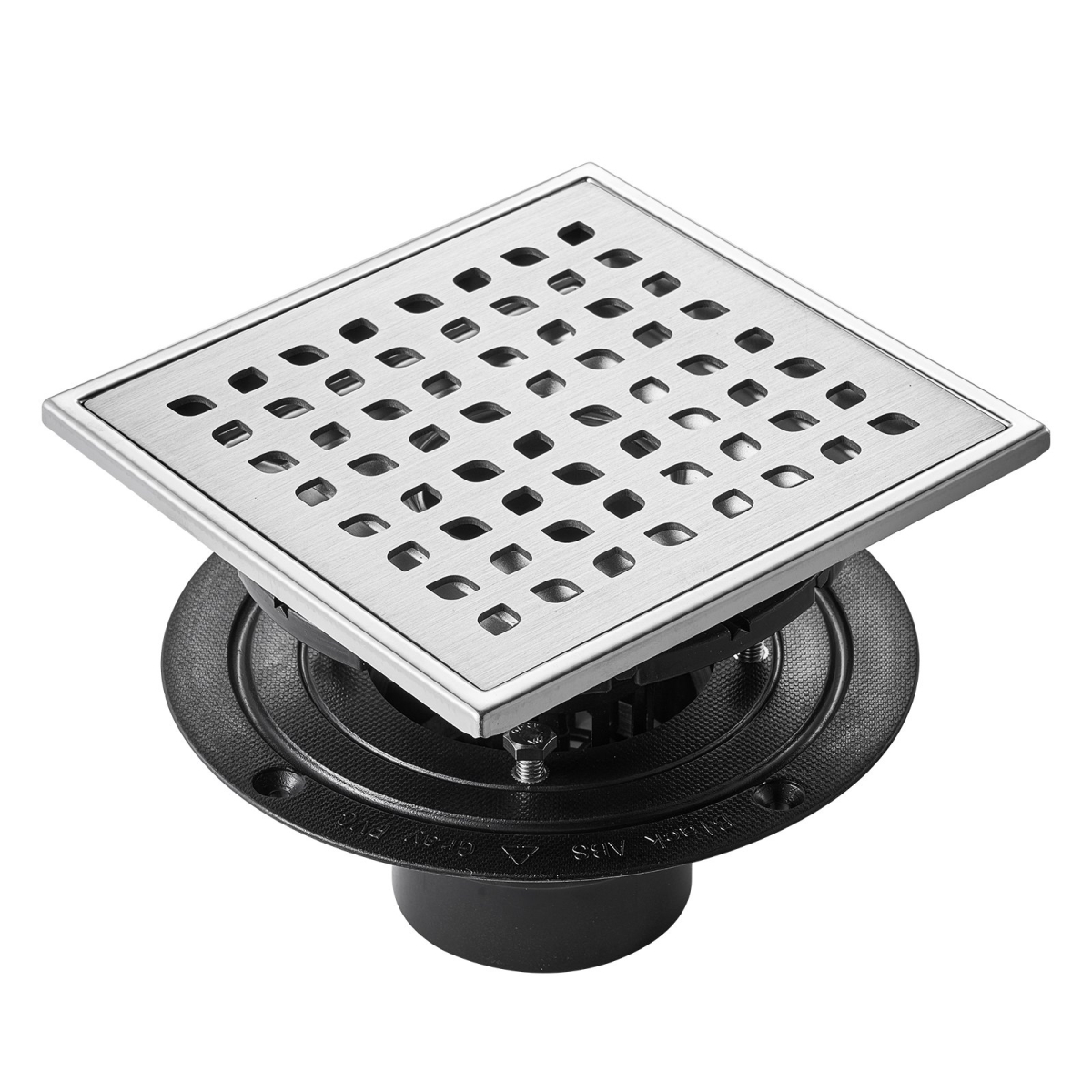Picture of Vevor XXPSGBXGYSCKSW6TSV0 16 in. Linear Shower Drain with Square Pattern Grate