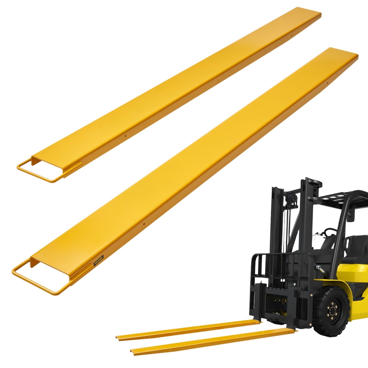 Pallet Fork Extensions Forklift Extensions 96" x 5.5" Heavy Duty Steel