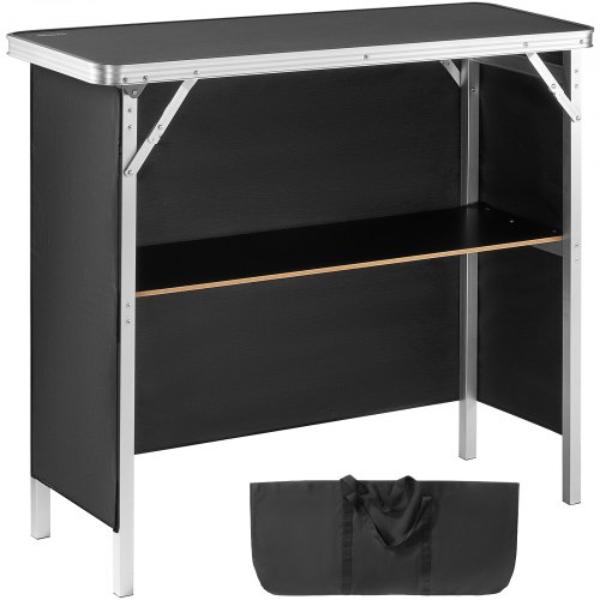 38.39 x 15.16 x 34.25 in. Folding Portable Bar Table