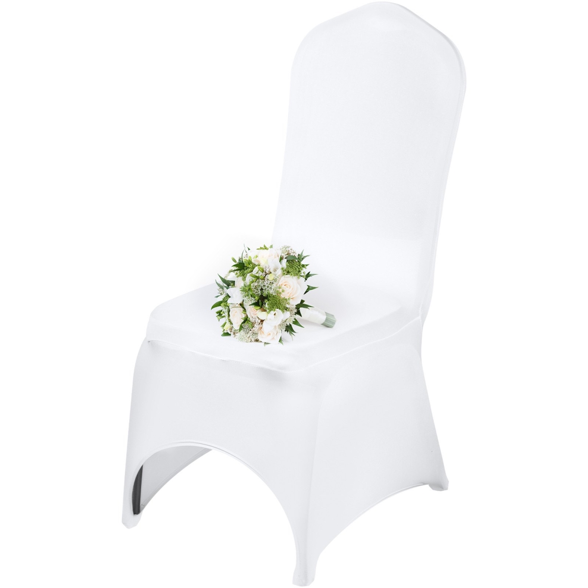 Picture of Vevor 50TGXBSYT00000001V0 White Polyester Spandex Chair Cover&#44; 50 Piece