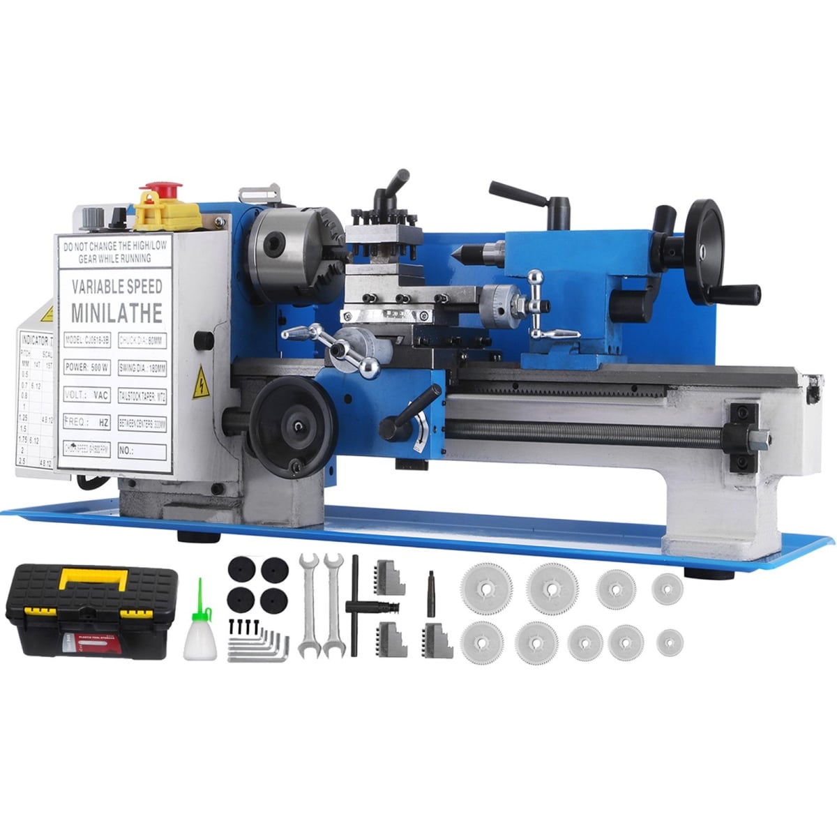 0618-3BMNCC000001V1 7 x 12 in. Mini Lathe Precision Bench Top